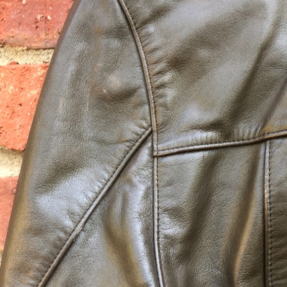 Banana Republic Brown Leather Moro Jacket - Picture 6 of 8